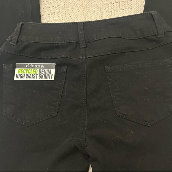 NWT Women's Black High Waist Skinny 
Recycled Denim Sz:8 - Picture 6 of 8